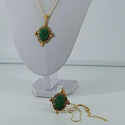 Two Carved Jade Necklaces