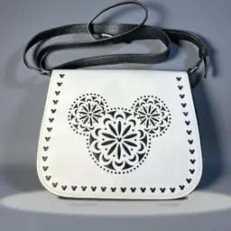 Vera Bradley Disney Parks Mickey Mouse Icon Laser Cutout Crossbody Bag Excellent condition. Appears to have never been used.