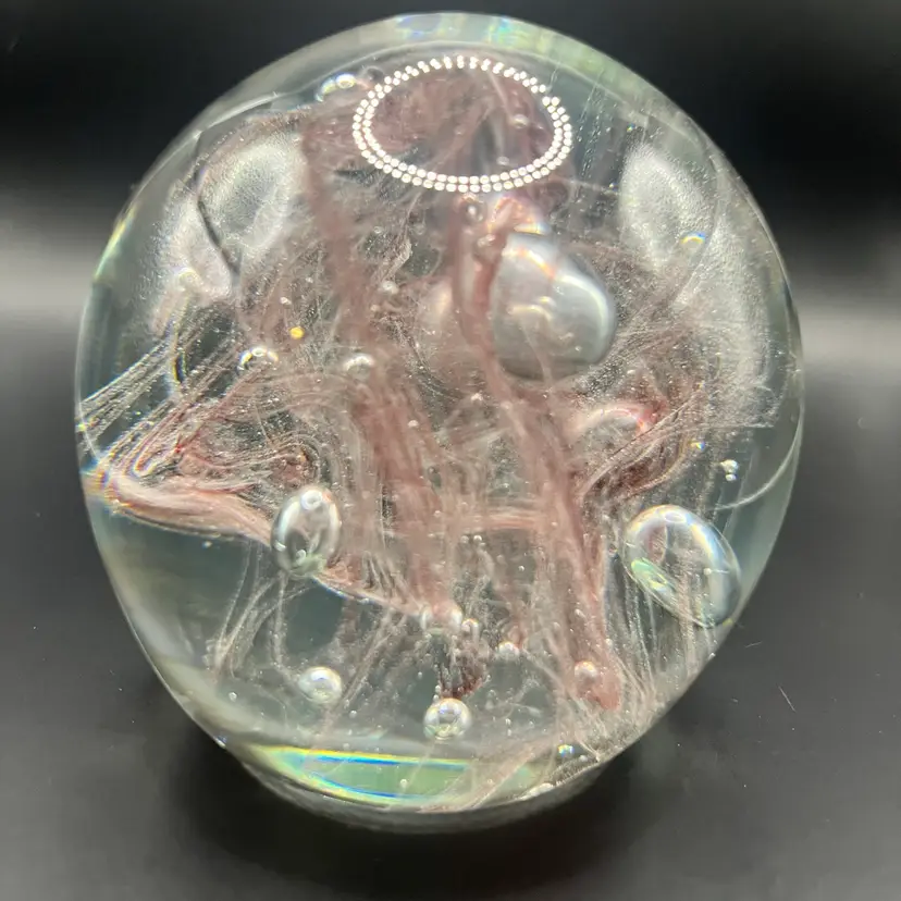 Gentile Glass Vintage Has Call Outs As Shown Glows Ribbons And Bubbles