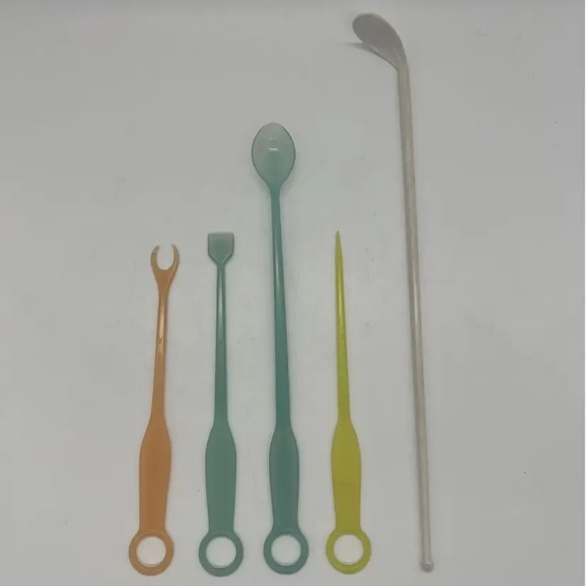 Vintage Tupperware Millionaire Line Bar Utensil Set