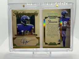 Justin Jefferson 2025 Leaf History Book Auto 1/1 Minnesota Vikings