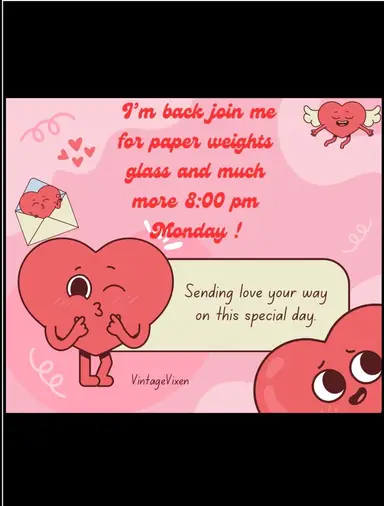 I’m Back Join Me For Paper Weights, Glass And Much More!