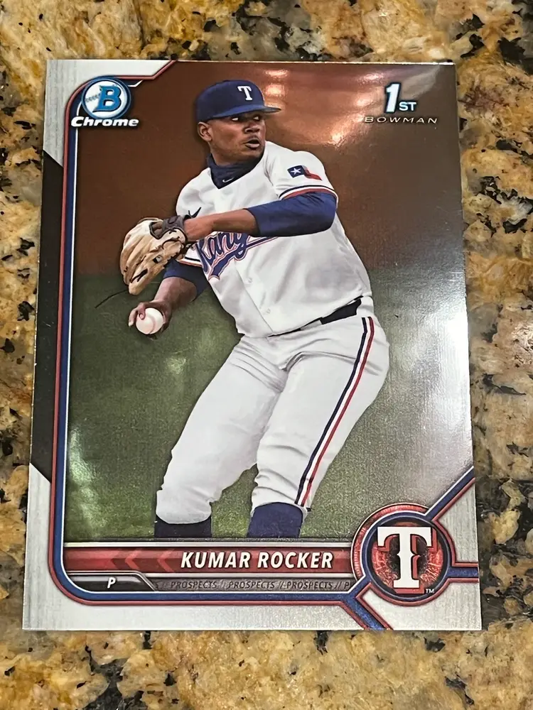 2022 Bowman Chrome - 1st Bowman Kumar Rocker - Texas Rangers