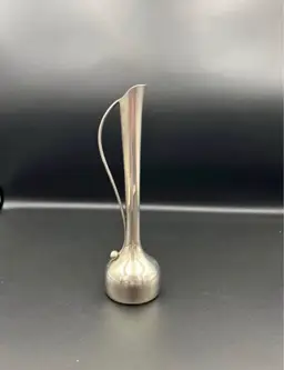 Fluted Trumpet Style Silverplated Bud Vase