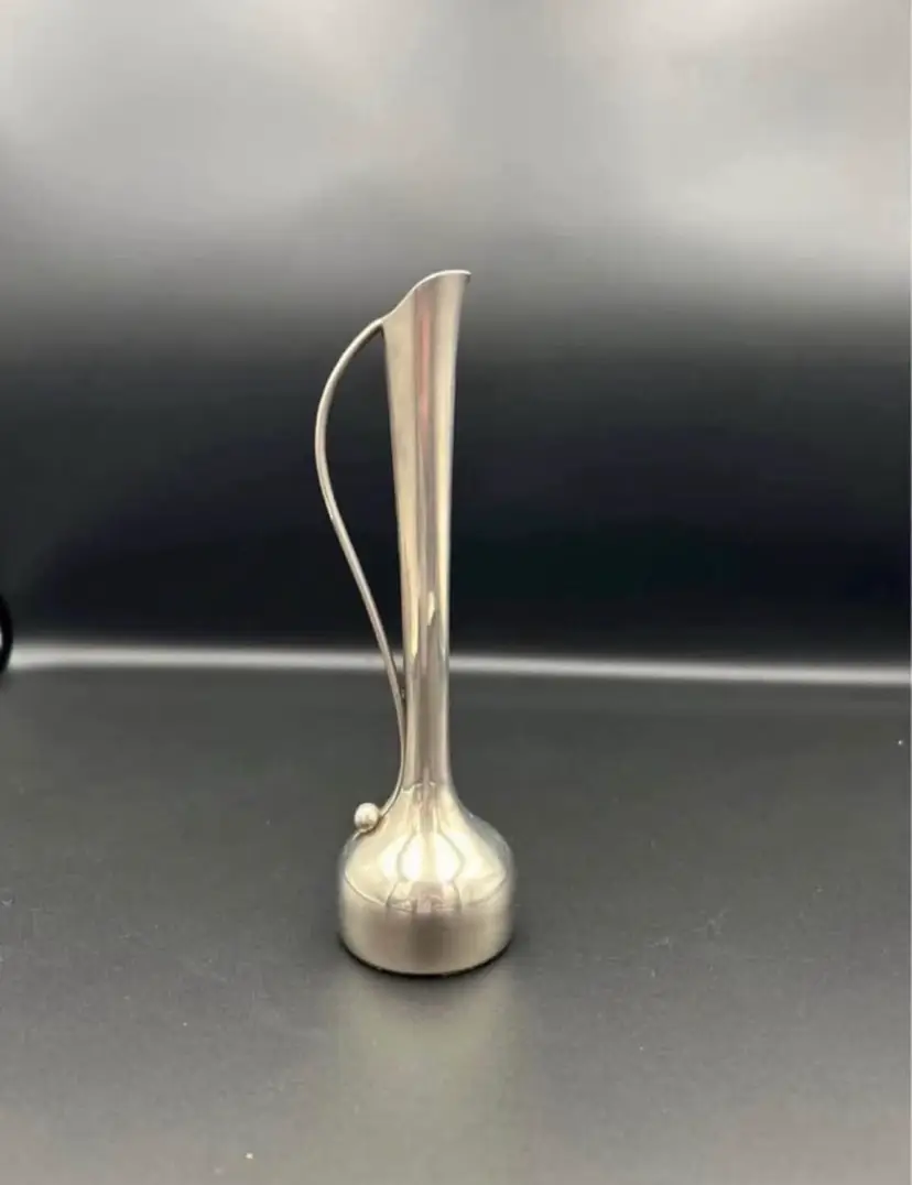 Fluted Trumpet Style Silverplated Bud Vase