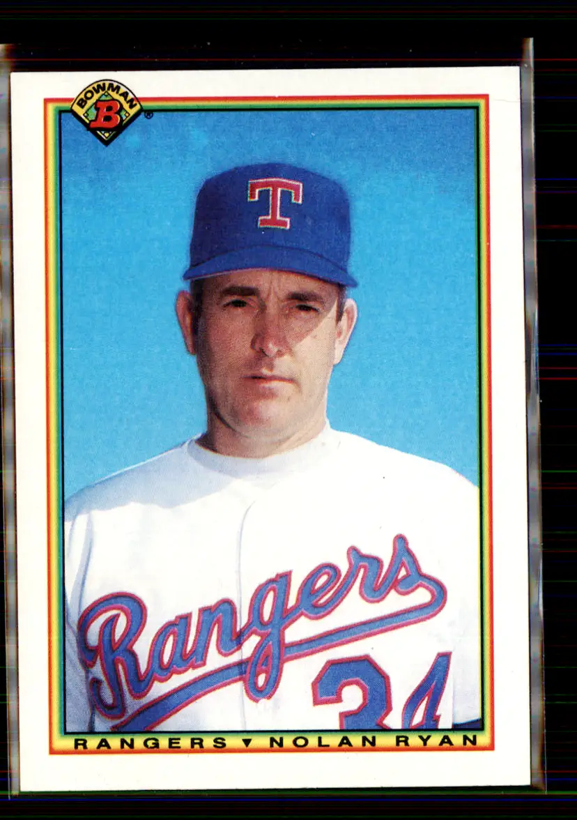 Nolan Ryan 1990 Bowman #486 - Texas Rangers - (147-165)