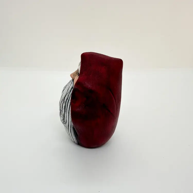 Vintage Handmade Ceramic Santa Head Hood Walnut Ridge Christmas Decor