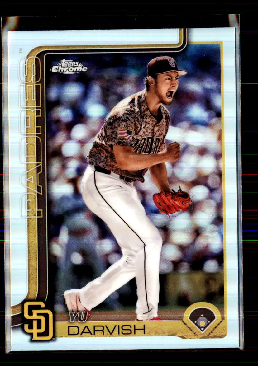 Yu Darvish 2025 Topps Chrome Refractor #186 - (113) - San Diego Padres