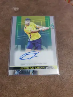 Nicolas Mejia 2024 Topps Chrome Tennis Certified Autograph