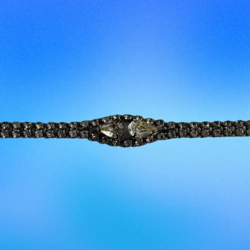 Vintage Rhinestone Bracelet – 1950s Mid-Century Glam