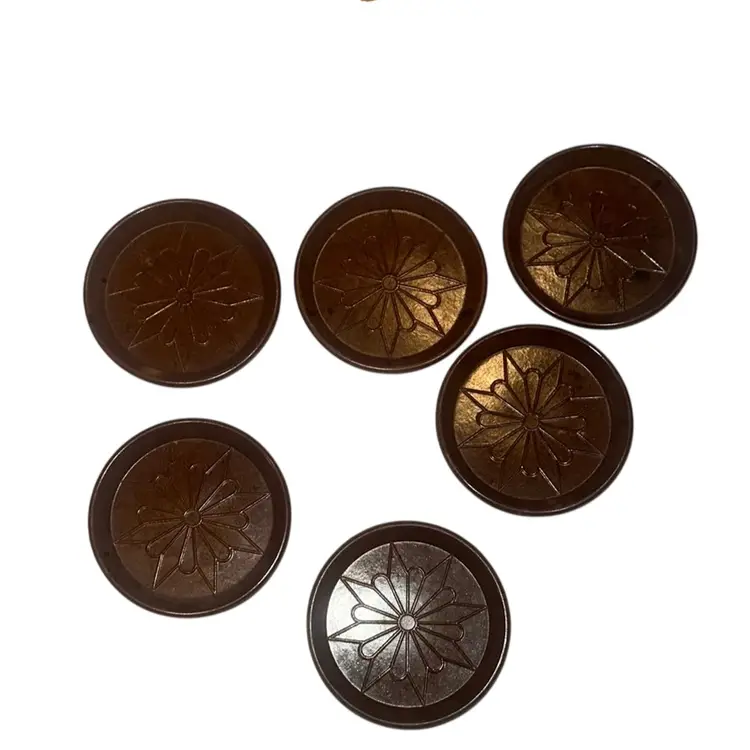 Hand Carved Wood Bar Tool Set With Caddy Cork Screw Stopper With Cork And 6 Plastic Coasters Folk Art Bar Tools