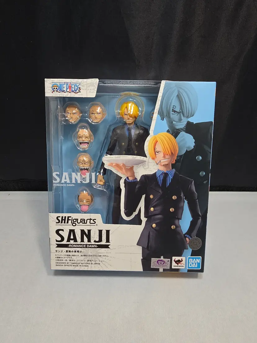 Sanji -Romance Dawn- "One Piece", TAMASHII NATIONS S.H.Figuarts NIB (Y)