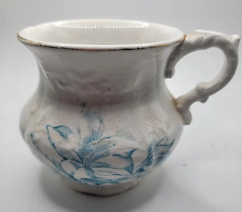 Late 1800s Antique Anchor Hocking Shaving Mug for the Gentleman!