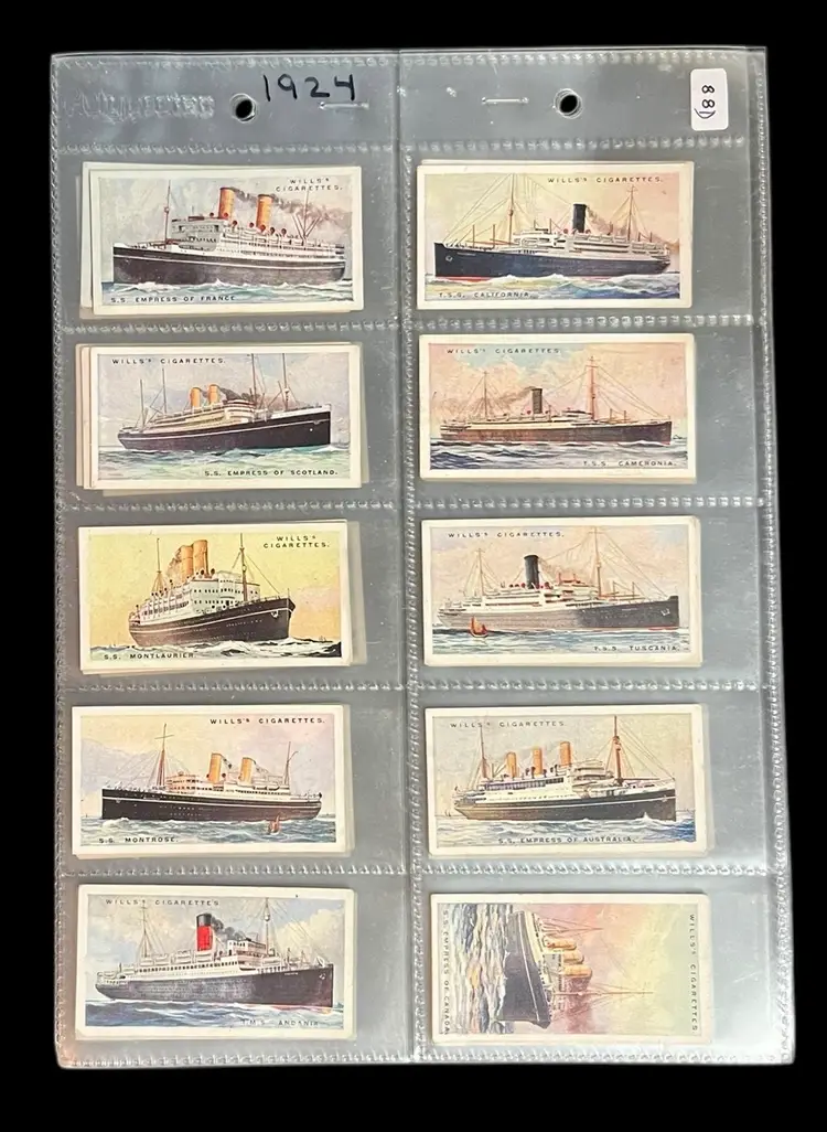 53. Wills 1925 Merchant Ships of the World Complete Set