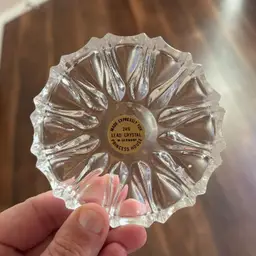 #02 - Vintage Princess House Lead Crystal Coaster Tray
