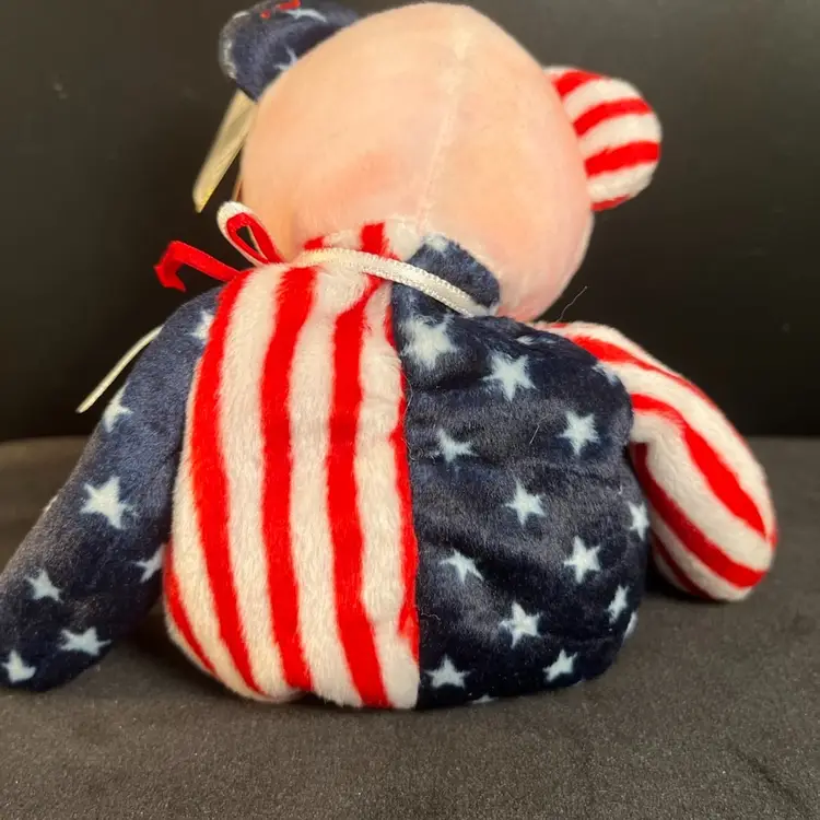 Ty-1999-Spangle Beanie Baby w/ Pink Head (NWT)