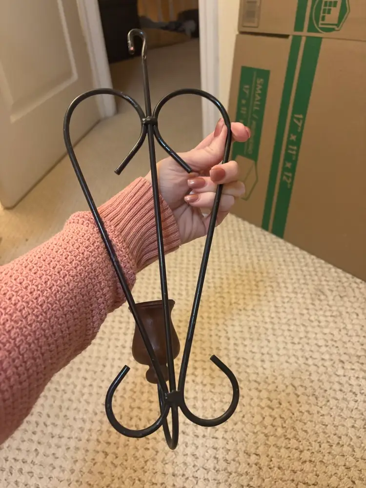 Wood And Metal Wall Candle Holders X 2