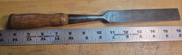 Winchester 1" Socket Chisel No. 4987, USA Made, Early 1900s Vintage Beveled Edge
