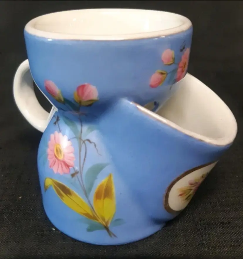 Antique Union Shaving Mug With Flower Design