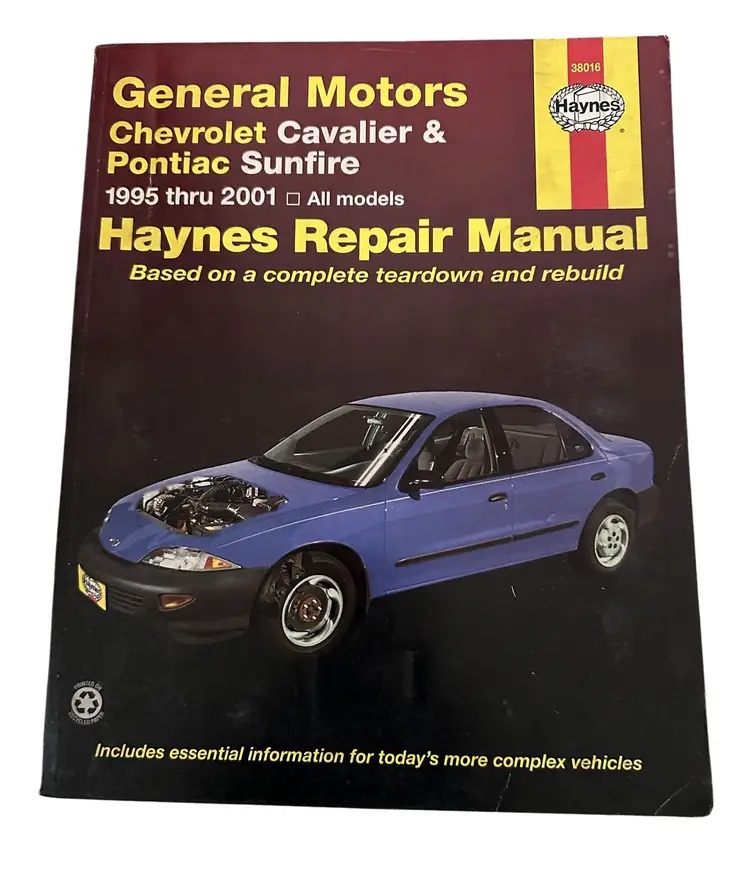 Vtg Haynes Repair Manual Chevrolet Cavalier & Pontiac Sunfire 1995-2001 All Models 38016 GC