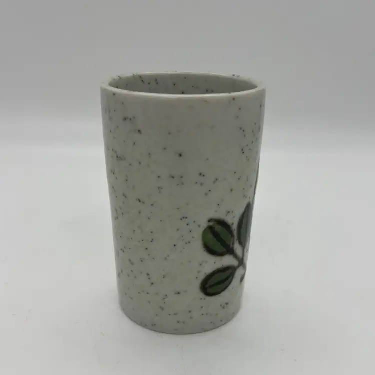 Otagiri Owl Speckled Tumbler Vase Pen Holder Cup