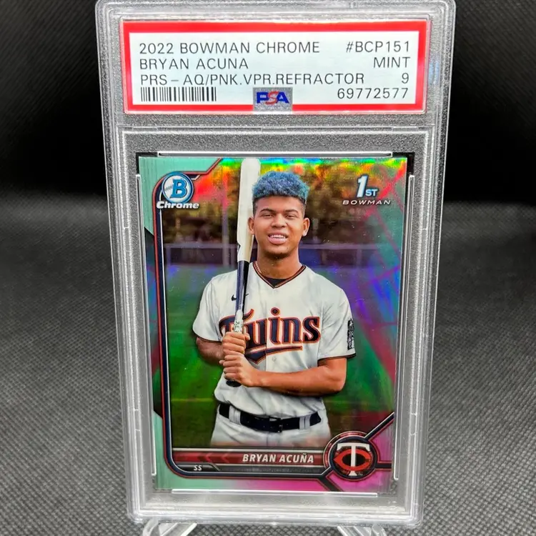 2022 Bryan Acuna Aqua / Pink Refractor /125