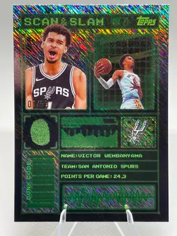 Wemby SPURS Blackout Shimmer SSP Jersey #, Color Match & First On Print! 01/99 Victor Wembanyama