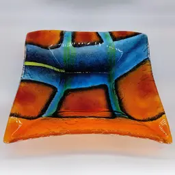 Crate & Barrel Fused Glass Bowl