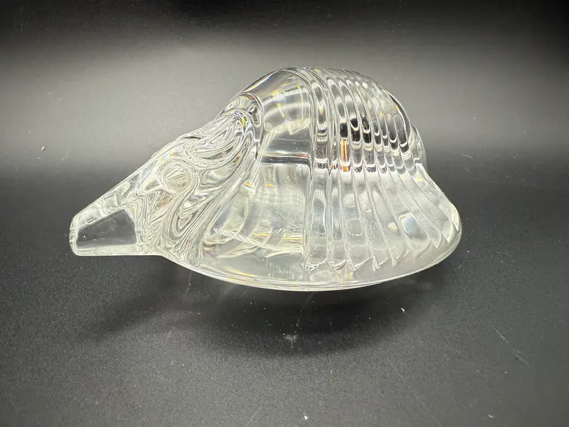 Signed Steuben Glass Armadillo Paperweight