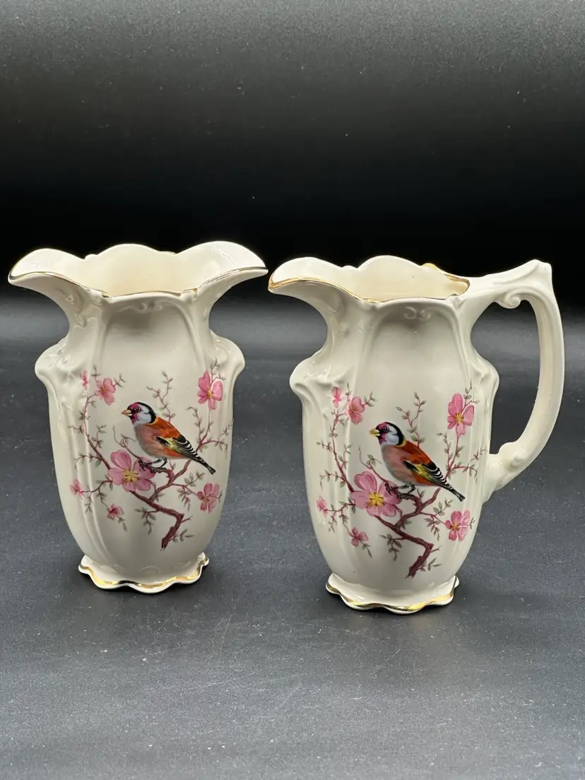 Royal Worcester Spode PALISSY Cream & Sugar