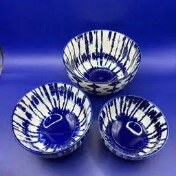 West Elm Tie Dyed Nesting Bowls