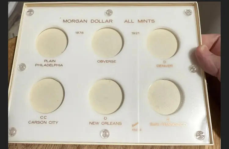 1878-1921 MORGAN CAPITOL HOLDER ALL MINTS