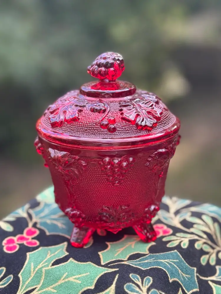 Mid-century Jeanette Glass Candy Dish