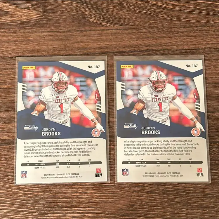 Jordyn Brooks RC Lot /99 and /799 - Seattle Seahawks