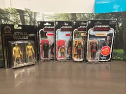 Bundle Of Star Wars Figures On Card Different Years Different Dates.