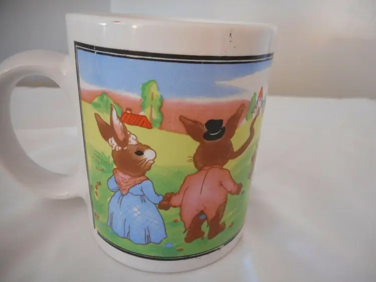 Bunny Rabbit Easter Spring Mug Coffee Tea Drinkware