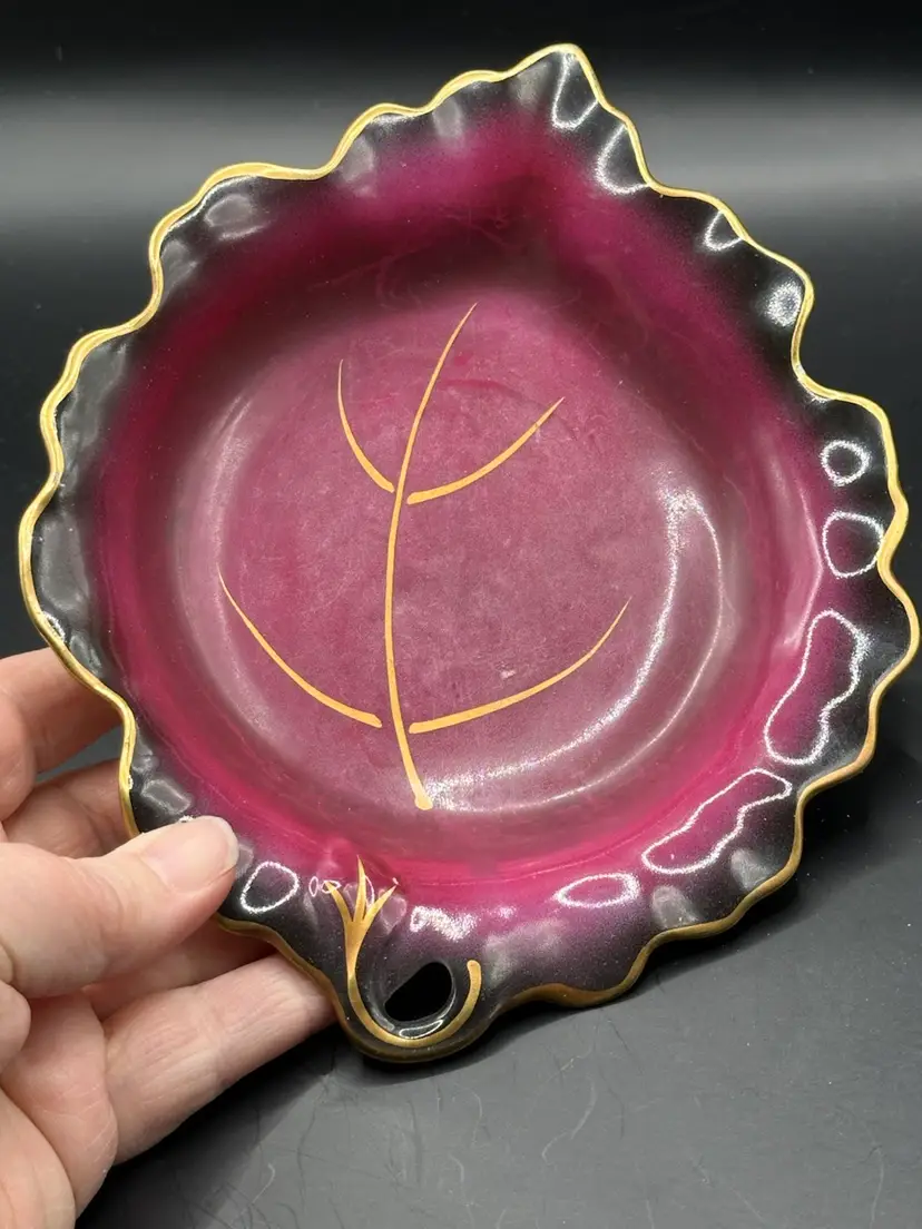 Vintage Erphila Germany Deep Purple Trinket