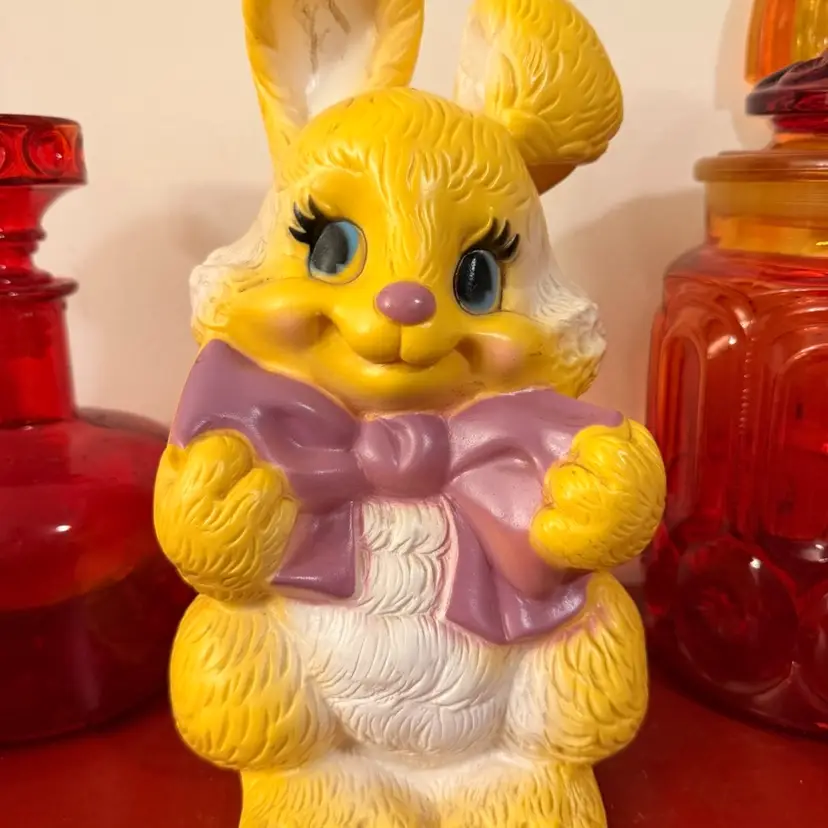 Large Plastic Bunny Bank