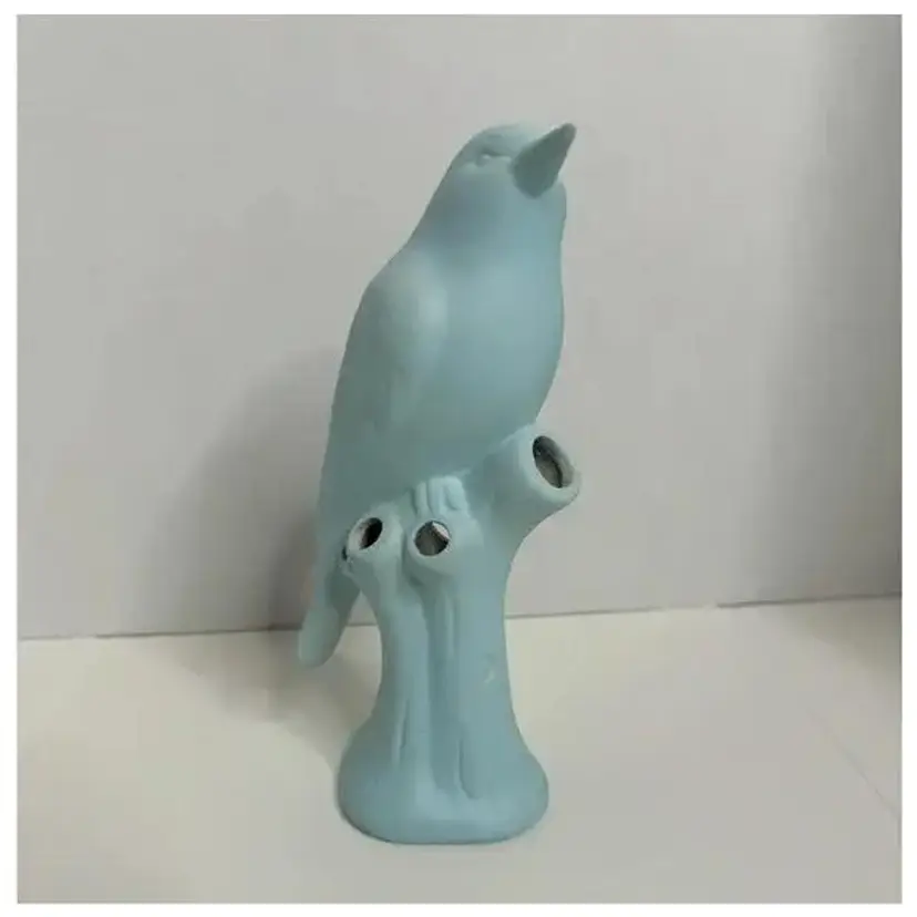 Chive Porcelain Modern Flower Vase. Matte finish-Baby Blue.