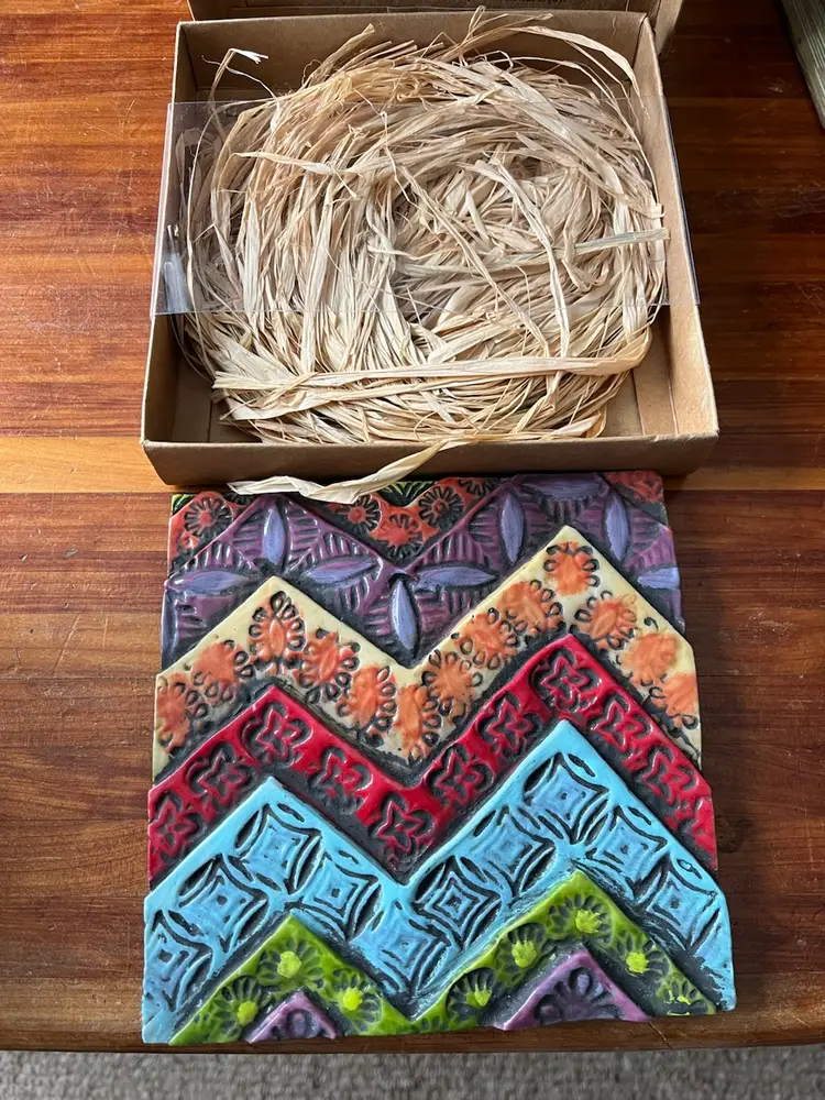 2014 Romy & Clare New Beginnings Hanging Decorative Tile Believe In Your Heart