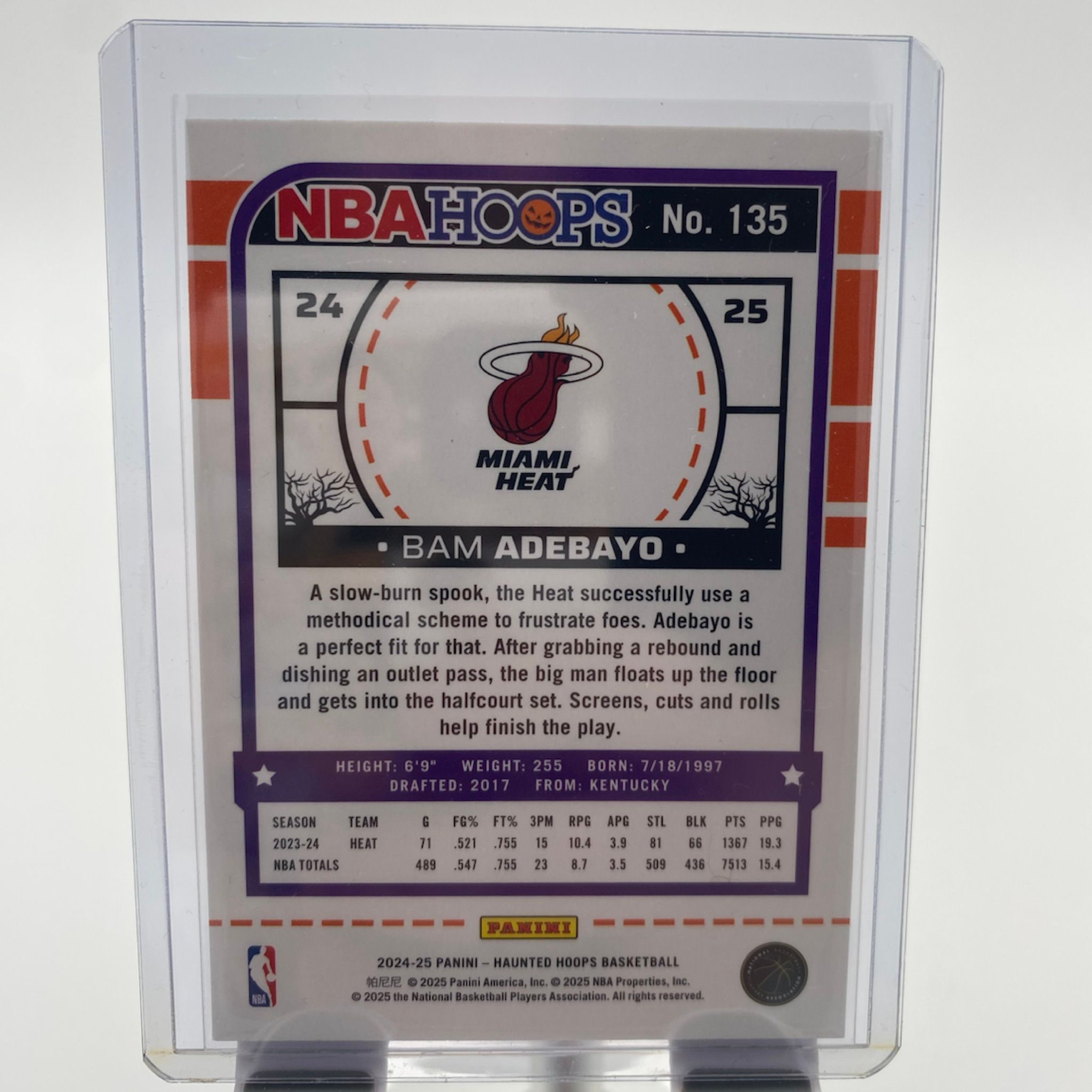 NBA Haunted Hoops 24-25 Bam Adebayo Miami Heat Trading Card #135