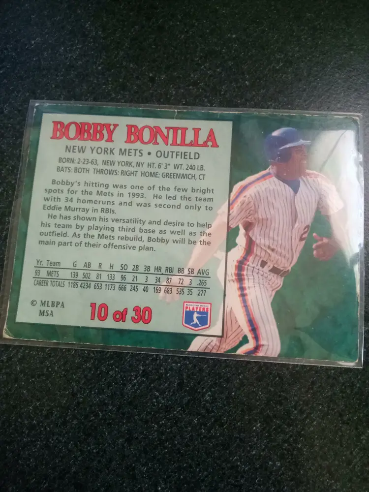 1994 Post Collection Bobby Bonilla