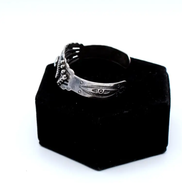 Sterling Silver Turquoise Fred Harvey ERA cuff bracelet 24.4g