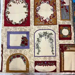 21x22 Vintage Fabric Panel