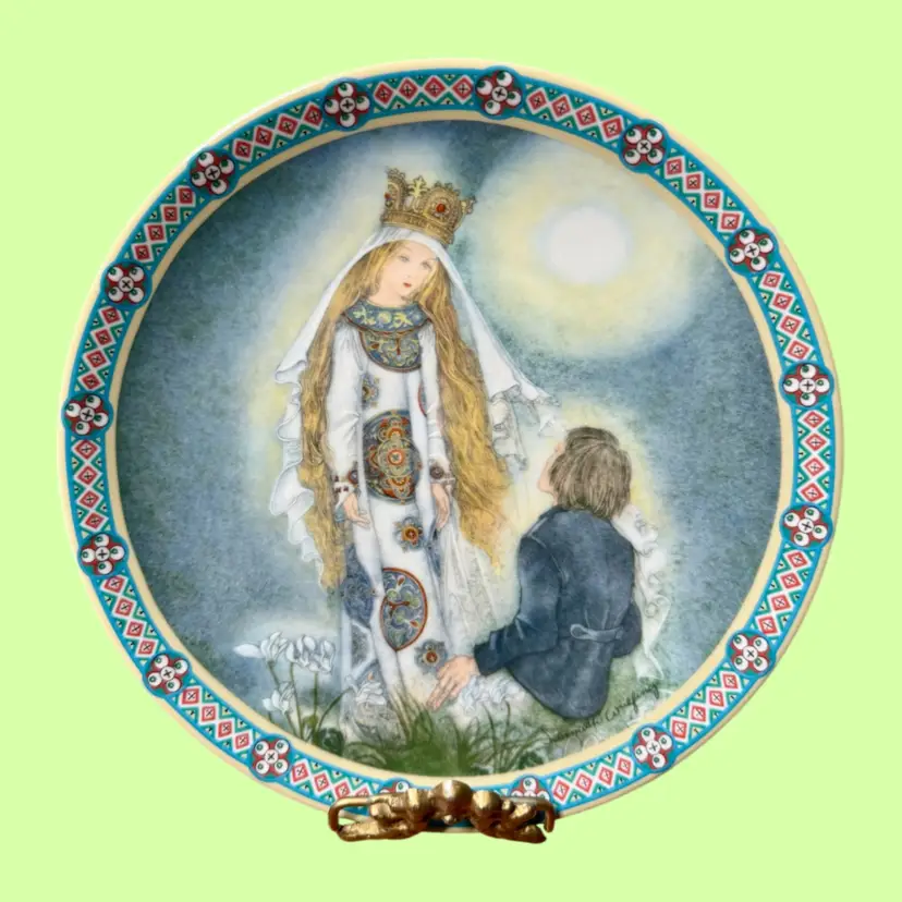 '86 Vintage German Konigszelt Bayern Decorative Plate - SINCE I FIRST SAW HIM