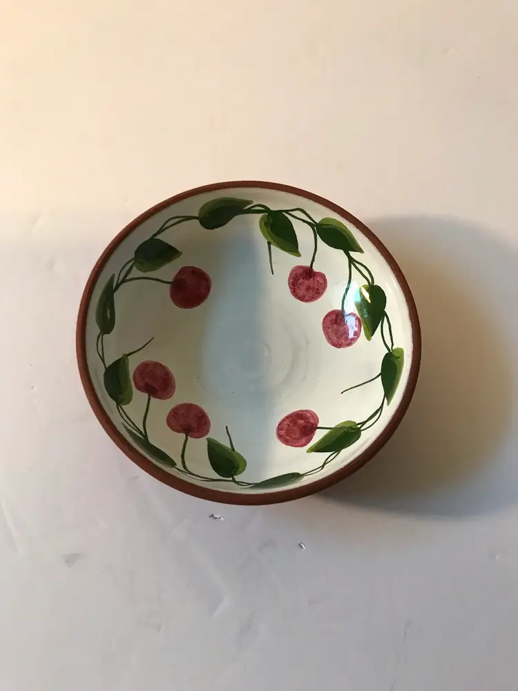 Signed Small Red ware Bowl From Portugal
