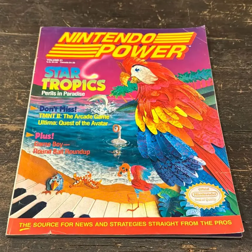 Nintendo Power Volume 21 With Poster Still Attached