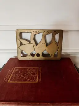 Solid Brass Duck Trivet