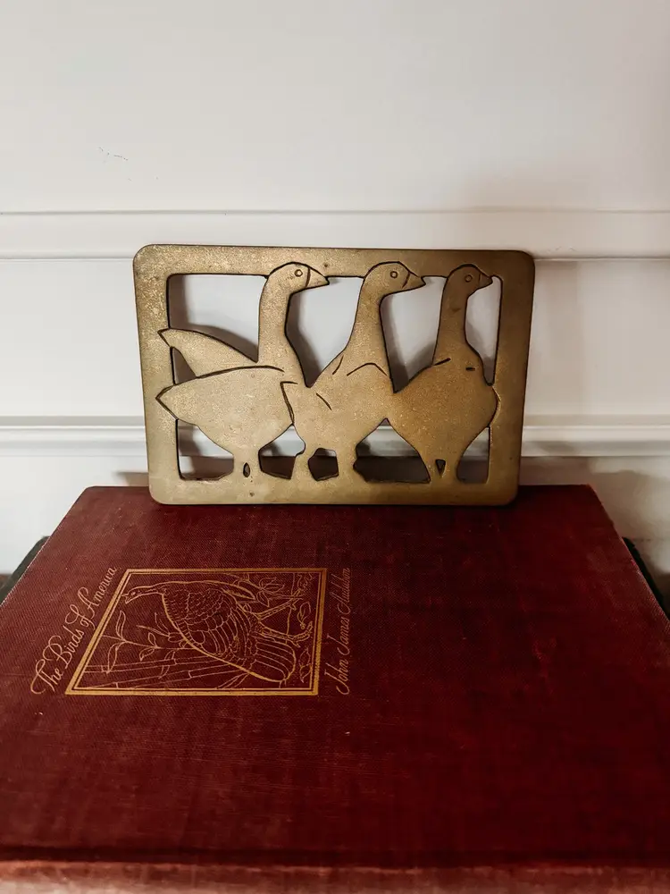 Solid Brass Duck Trivet