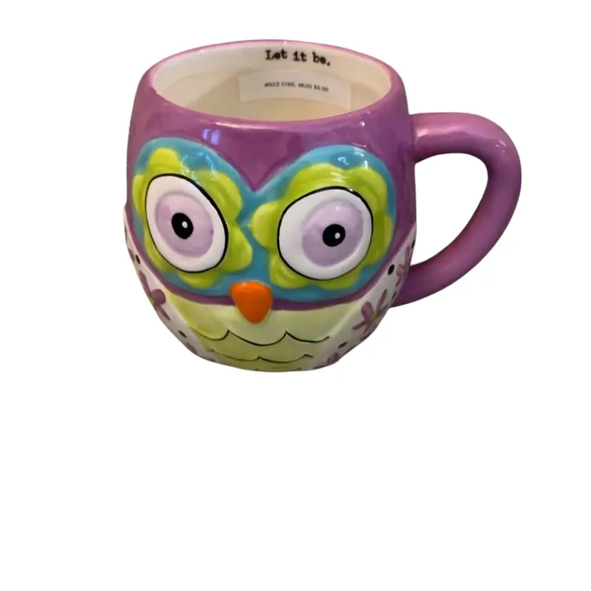 Natural Life Owl Mug 5 X 4 X 4